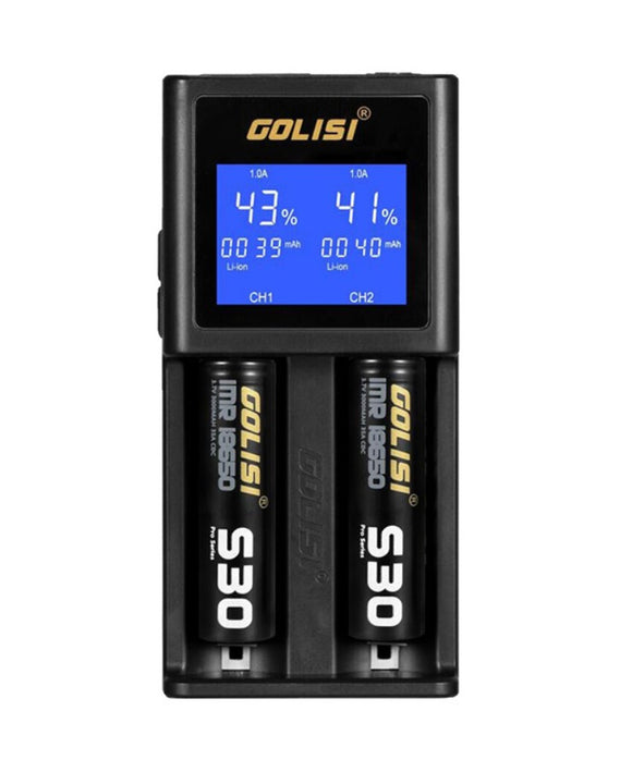 GOLISI S2 2-BAY BATTERY CHARGER